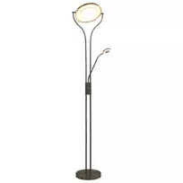 Pakabinamas šviestuvas Toršeras, sidabrinės spalvos, 180cm, 18W, reguliuojamo ryškumo