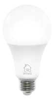 DELTACO SMART HOME LED lemputė, E27, WiFI 2.4GHz, 9W, 810lm, 2700K; 6500K, 220 ;240 V, balta SH-LE27W