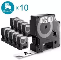Dymo D1 juosta 19mm x7m juoda / balta 2093098 10 vnt.