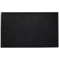 Juodas PVC Durų Kilimėlis, 90 x 60 cm