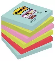 Lipnus užrašų lapeliai 3M Post-it® Super Sticky Cosmic, 76mmx76mm, 6vnt. po 90 lapelių