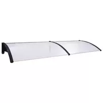 Stogelis durims, juodos ir permatomos spalvos, 300x75cm, PC