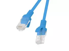 LANBERG PCU5-10CC-0025-B Patchcord RJ45 kat. 5e UTP 0,25m mėlyna