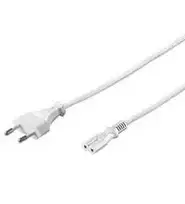 Goobay Type C, CEE 7/16 - C7 maitinimo laidas, 3 m, baltas