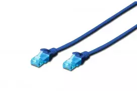 Assmann Electronic DIGITUS CAT 5e U-UTP patch kabelis PVC AWG 26/7 ilgis 0,5m spalva mėlynas