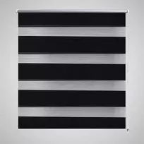 Zebra Žaliuzė, Roletas 90 x 150 cm, Juodas