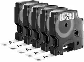 DYMO S0720530 D1 Juostelė 12mm x 7m (balta / juodas šifras)