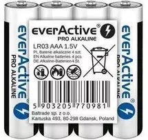 Šarminės baterijos AAA / LR03 everActive Pro 4 vnt