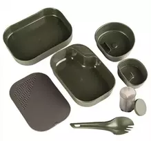 Mil-Tec WILDO® Camp-A-Box® valgymo indų ir stalo įrankių rinkinys