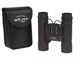 Mil-Tec Kompaktiški žiūronai 10x25, JUODI