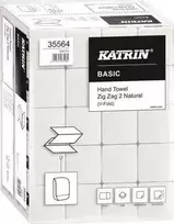 Katrin Rankšluostis katrin basic zig zag 2 balta 2 sluoksnių patogi pakuotė 20 vnt/automobiliui
