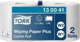 Pramoninis popierius „TORK Plus” 2 sl., 255m, 750 lapelių W1/W2 (2 vnt.)
