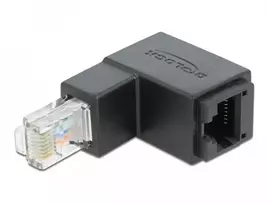Delock Adapteris RJ45 kištukas, nukreiptas žemyn > RJ45 moteriškas Cat.6 UTP