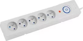 ARMAC Surge Protector Z5 3m 5x prancūziški lizdai 10A kabelių tvarkyklė pilka