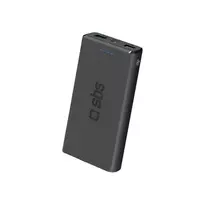 Power Bank 10000 mAh 2 USB 2.1A By SBS Juodas
