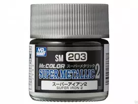Mr Hobby Mr.Hobby Mr. Color Super Metallic II SM-203 Super Iron nitro dažai, 10 ml
