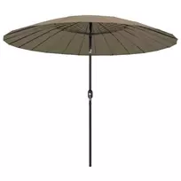 Lauko skėtis nuo saulės su aliuminio stulpu, taupe, 270cm