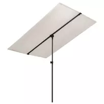 Sodo skėtis nuo saulės su aliuminio stulpu, smėlio, 2x1,5m