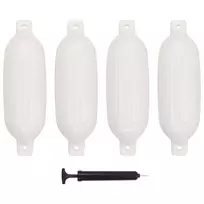 Valties bortų apsaugos, 4vnt., baltos spalvos, 58,5x16,5cm, PVC
