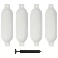 Valties bortų apsaugos, 4vnt., baltos spalvos, 51x14cm, PVC