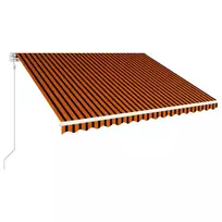 Ištraukiama markizė, oranžinė ir ruda, 400x300cm, automatinė