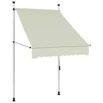 Rankiniu būdu ištraukiama markizė, kreminės spalvos, 100cm