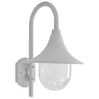 Sieninis šviestuvas Sieninis sodo šviestuvas, baltas, 42 cm, aliuminis, E27