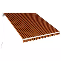 Rankiniu būdu ištraukiama markizė, oranžinė ir ruda, 350x250cm