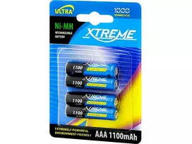 Akumuliatorius XTREME R3 Ni-MH AAA 1100mAh (4vnt.)