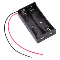 Oem Laikiklis elementams 2x 18650 su laidais