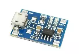 Oem microUSB Li-Pol Ličio baterijų įkrovimo modulis TP4056 1S 1A