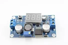 Oem DC/DC įtampos keitiklis iš 4V-40V į 1.5V-35V su voltmetru (STEP DOWN)
