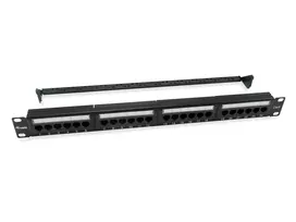 Goobay Equip Equip Patchpanel 24x RJ45 Cat6 19" UTP 1HE ISO/IEC juodas