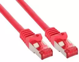 InLine Lopšys Kabelis S / FTP PiMF Cat.6 250MHz PVC vario raudonasis 10m (76400R)