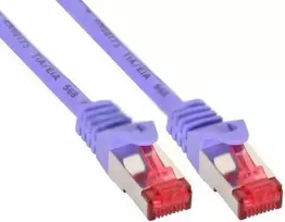 InLine Patch kabelis Cat.6, S/FTP (PiMf), 250MHz, violetinės spalvos - 1m