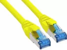 InLine Patch kabelis Cat.6A, S/FTP (PiMf), 500MHz, geltonos spalvos - 1m