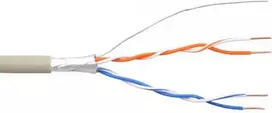 InLine Telefono kabelis 4 venos, 2x2x06mm, ekranuotas, 25m (69980C)