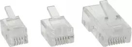 InLine Modulinis 8P8C kištukas, RJ45 skirtas prispaudimo mašinoms, RJ - ISDN juostinis kabelis, 100 vnt. (73098)