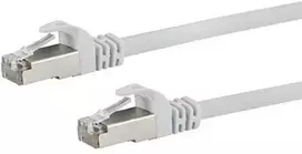 Juodasis „Schwaiger CAT6“ tinklo kabelis, S/FTP, 2,5 m, baltas