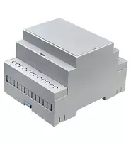 Oem ABS plastiko modulinė dėžutė DIN bėgeliui D4MG (71x90.2x57.5)mm