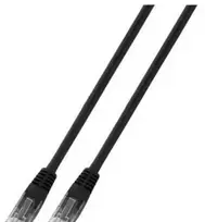 Efb Elektronik EFB RJ45 UTP Komutacinis kabelis osłonięty 2,0 m juodas ECOLAN CAT.6 (K8100SW.2)
