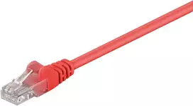 Rb Lan Goobay Kabelis LAN Patchcord CAT 5E 0,25m Raudona