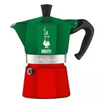 Bialetti Moka Express Italia 3TZ (150 ml) raudona-žalia