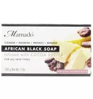 MAMADO Juodasis Afrikos muilas su kakava, 200 g