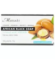 MAMADO Juodasis Afrikos muilas su arganu, 200 g