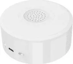 Išmanioji ZigBee TUYA bevielė patalpos sirena, ≥85dB, 5V DC su įkraunama baterija, balta, WOOX