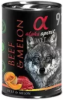 ALPHA SPIRIT WET konservas su jautiena ir melionu 400g 6vnt