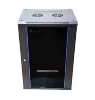 EXTRALINK 18U 600X450 ant sienos montuojama spintelė juodas
