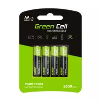 Green Cell Akumuliatorius Žalias Cell HR6 Ni-MH AA 2600mAh (4vnt.)