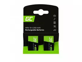 Green Cell Akumuliatorius Žalias Cell 6F22 Ni-MH 9V 250mAh (2vnt.)